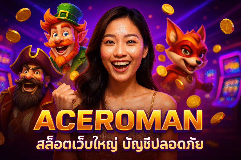 ACEROMAN สล็อตเว็บใหญ่ บัญชีปลอดภัย
