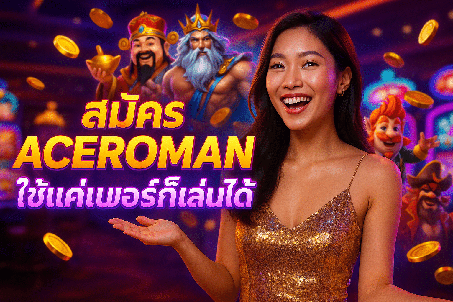 สมัคร ACEROMAN ใช้แค่เบอร์ก็เล่นได้