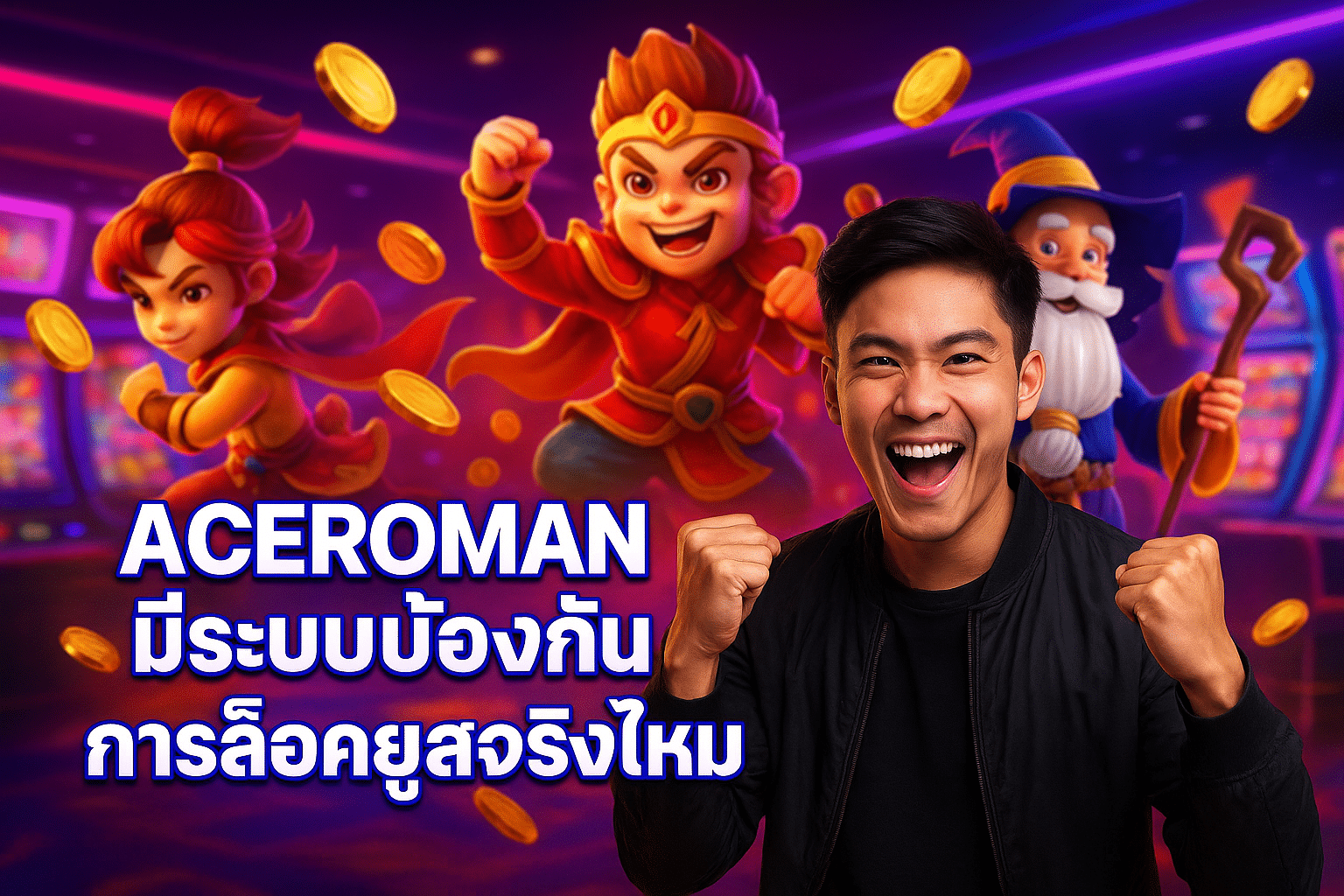 ACEROMAN มีระบบป้องกัน การล็อคยูสจริงไหม