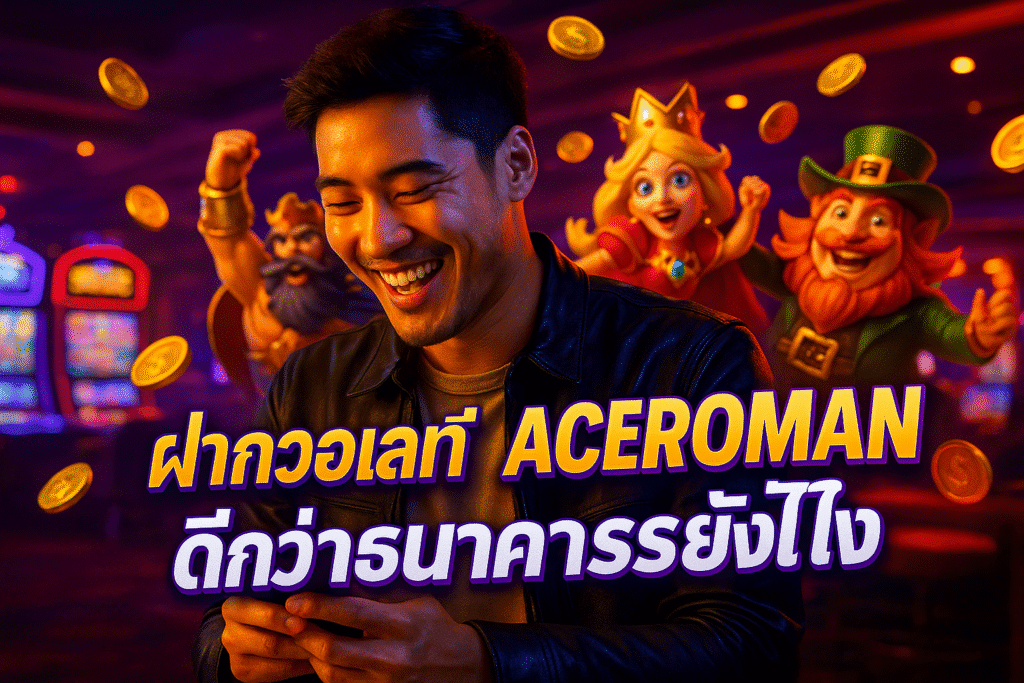 ฝากวอเลทที่ ACEROMAN ดีกว่าธนาคารยังไง