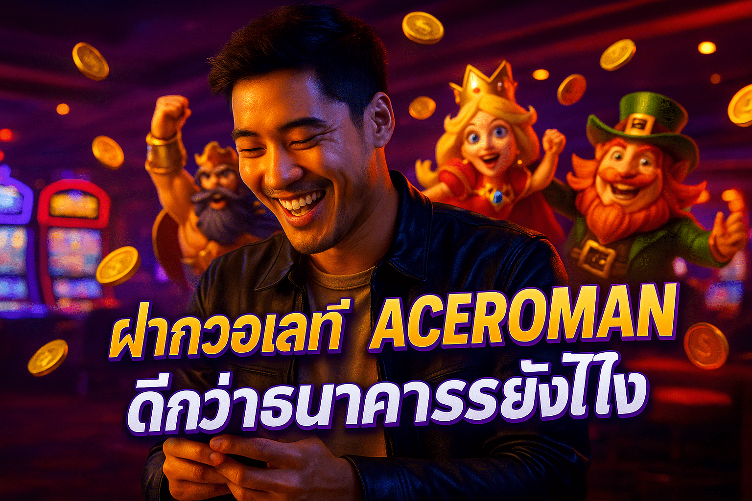ฝากวอเลทที่ ACEROMAN ดีกว่าธนาคารยังไง
